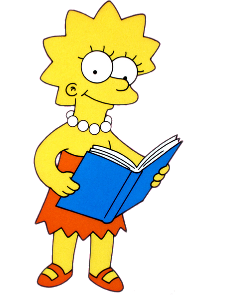 lisa simpson reading
